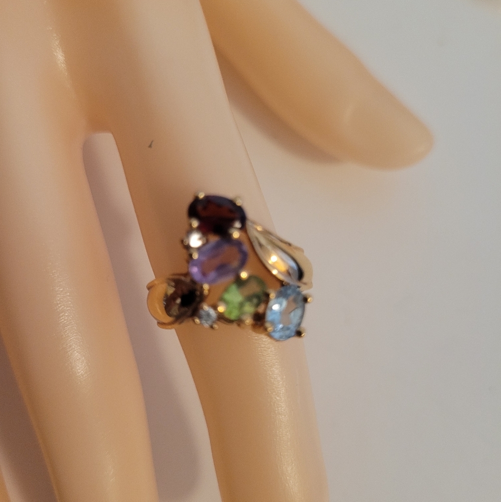 Multi Gemstone Ring - image 1
